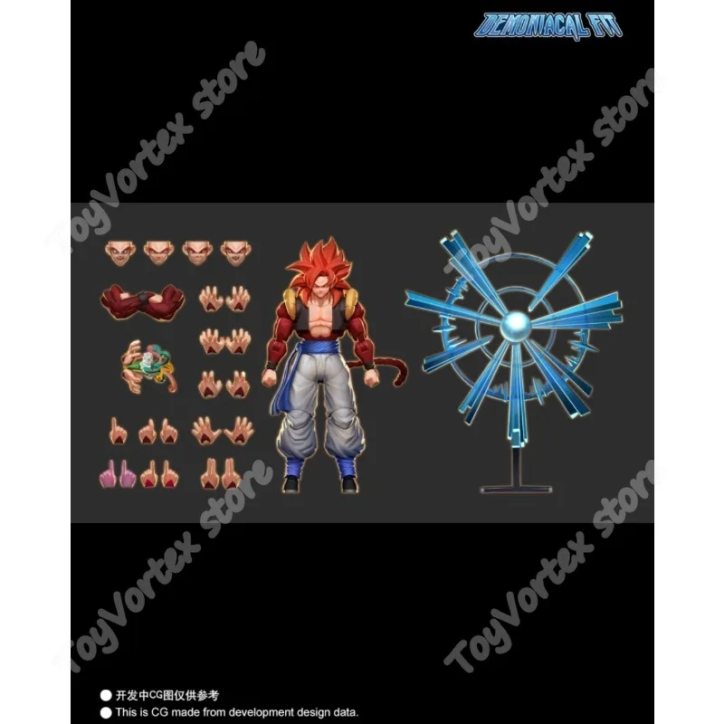 Figurine Demoniacal Fit SSJ4 Gogeta Dragon Ball GT 3.0, modèle Super Saiyan 4 Gogeta, jouet à collectionner SHF