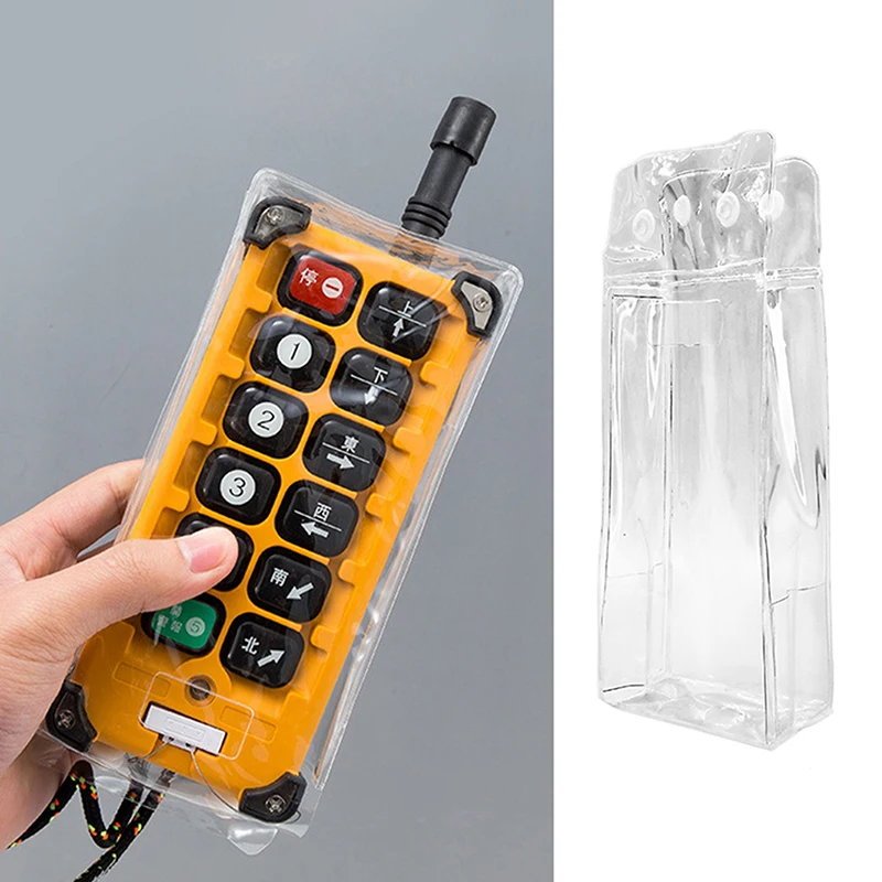 PVC Protective Cover Dust Bag For F21-E1B F23 Industrial Wireless Remote Control Dust Jacket Transparent Protective Cover