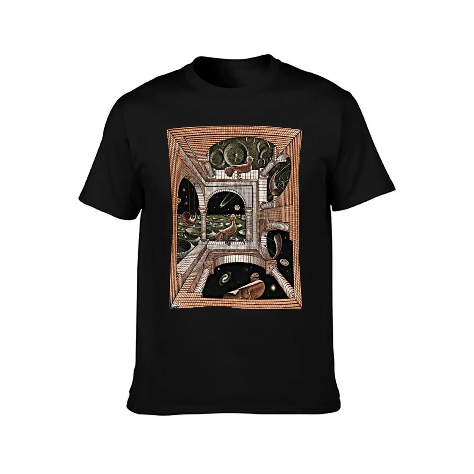 Another World II Escher Art Print 1947 Imp-Art Maurits Cornelis Escher Impossible Object Poster T-Shirt, Vintage Graphic Print