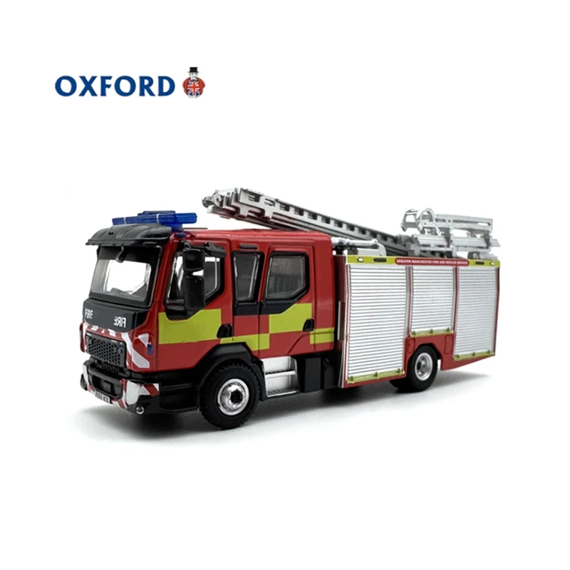 OXFORD Diecast 1:76 Scale FI Emergency Rescue Fire Truck Alloy Car Model Finished Product Simulation Toy Collection Static Model