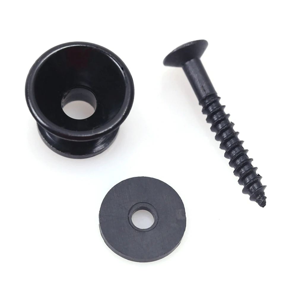 2pcs Guitar Pegs for Acoustic Electric Bass Ukulele Guitar Strap Buckle Button Lock Pins Metal End Locking Parts