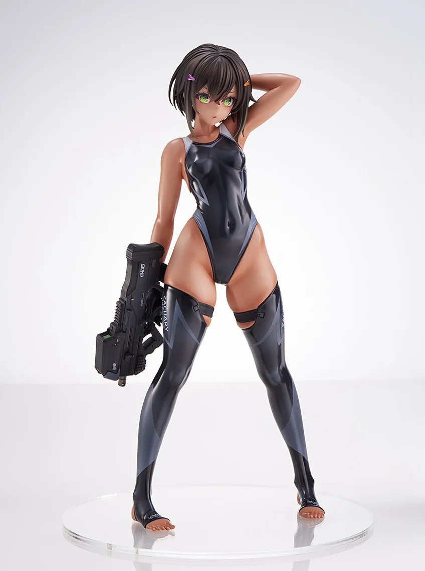 22CM Jüngere Generation Von Schwimmen Maschine Gun Mädchen Anime Handgemachte Action-figuren Desktop Fall Dekoration Ornament Geschenk