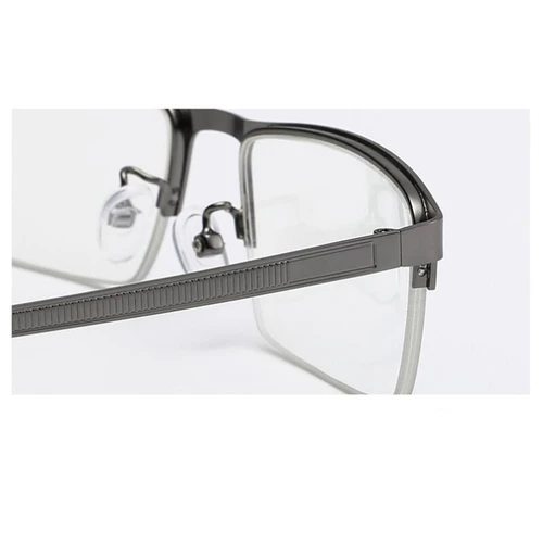 Imagen 2 del producto Gafas cuadradas para miopía sin montura, antirayos azules, acabado para mujeres y hombres, gafas graduadas de Metal para estudiantes de 0-0,5-0,75 a-6,0