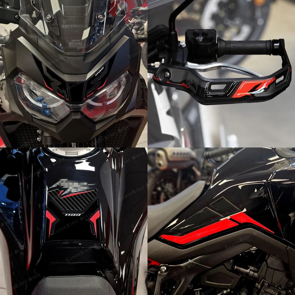 For Honda Africa Twin CRF1100L Twin 1100 CRF 2025 3D Reisin Sticker Kit Front Fender Protector Sticker