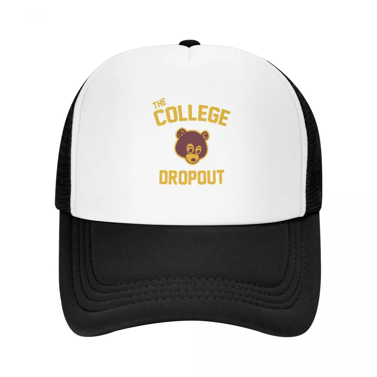 Kanye West Dropout Bear Chicago Vintage Graduation Cap Mesh Baseball Caps Adjustable Hat Hip Hop Summer Unisex Baseball Hats