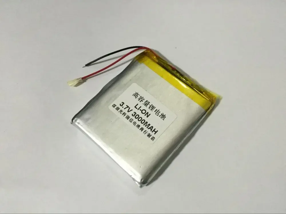 Nieuwe 3,7 V polymeer-lithiumbatterij met volledige capaciteit 755060   3000MAH GPS-walkietalkie / apparatuur / Mini