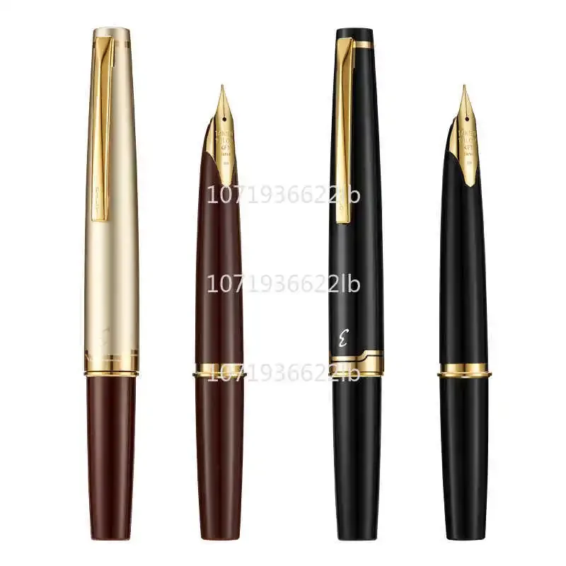 Genius Pilot Elite 95s 14k Gold Pen EF/F/M Nib Limited Version Pocket Fountain Pen Champagne Gold/Black Perfect Writing Gift