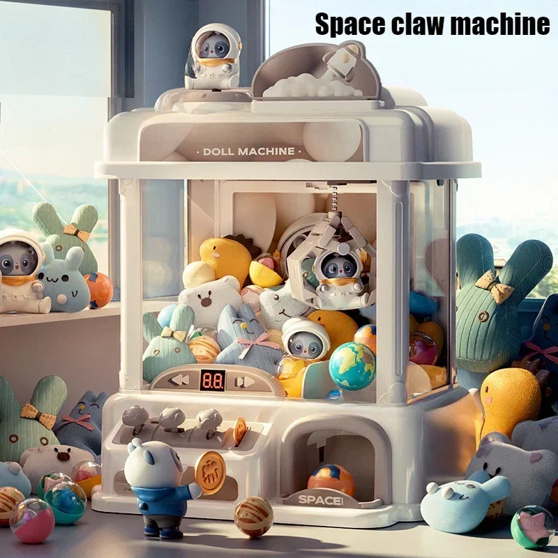 Children's Toys Claw Machine Household Coin Operated Gaming Machine Mini Toy Toy Twisting Machine Girl and Man's Birthday Gift