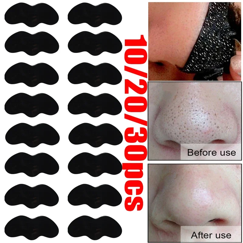 10/20/30PCS Nose Blackhead Remover Mask Deep Cleansing Skin Care Shrink Pore Acne Treatment Mask Nose Black dots Pore Strips