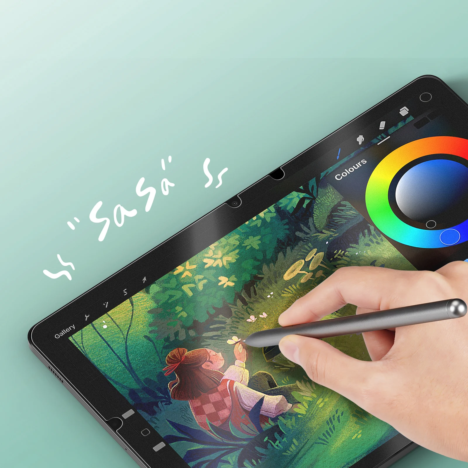 DUX DUCIS-Circular Use papel como filme para Samsung Tab S8, protetor de tela lavável e estável sem Curling Edge