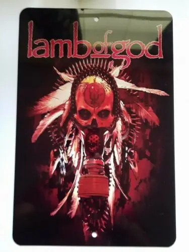 Lamb of God Group 8x12 Metal Wall Sign