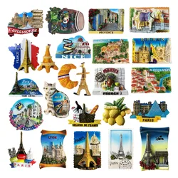Europe France 3D Fridge Magnet Tourist Souvenirs Refrigerator Magnetic Stickers Travel collection Gift