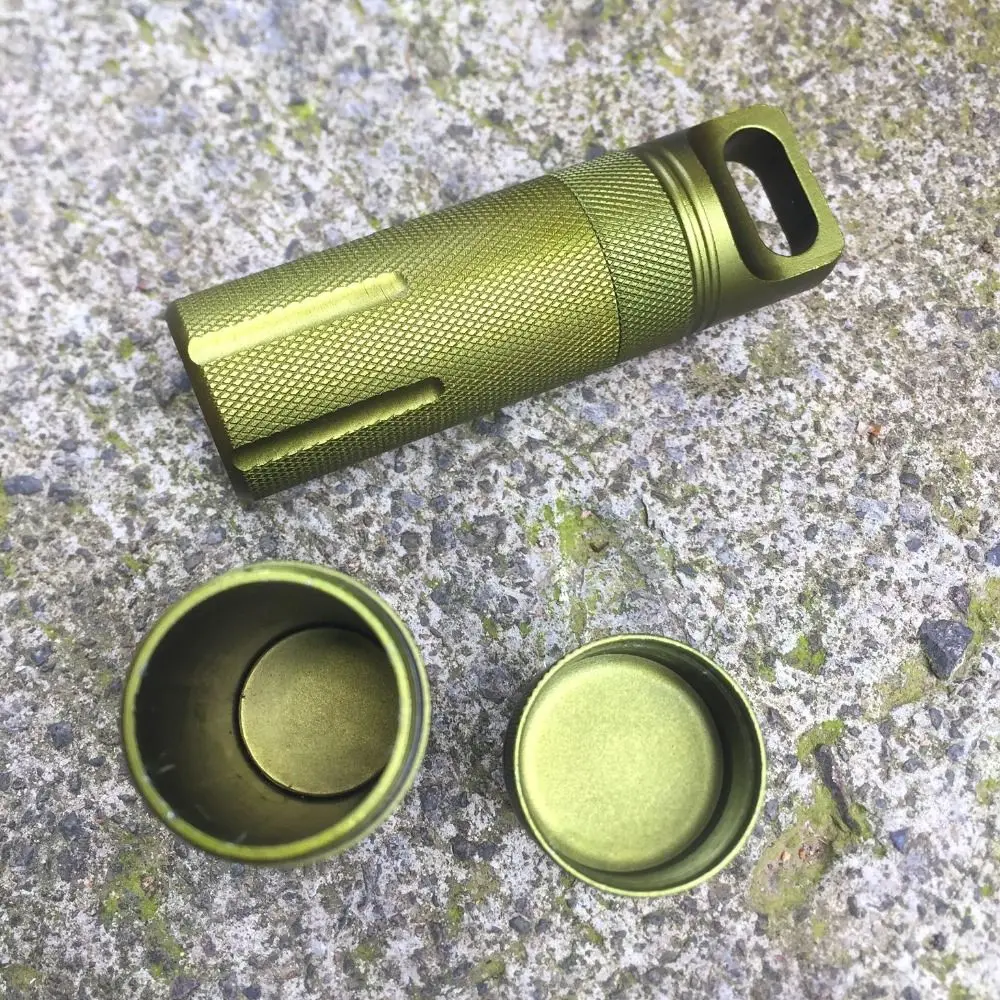 Reise-Werkzeugbox Wasserdichte Outdoor-Werkzeugbox Schlüsselanhänger EDC-Werkzeug Wasserdichte Flasche Outdoor-Pillendose Wasserdichter Kanister Dichtflasche – Detail 9