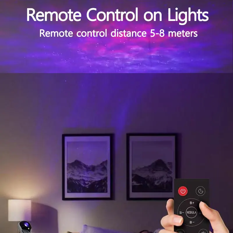 Maetff  AlienSun Light Voice Interactive Sky Projection Light for Bedroom Decoration Atmosphere Projection Light Birthday Gift