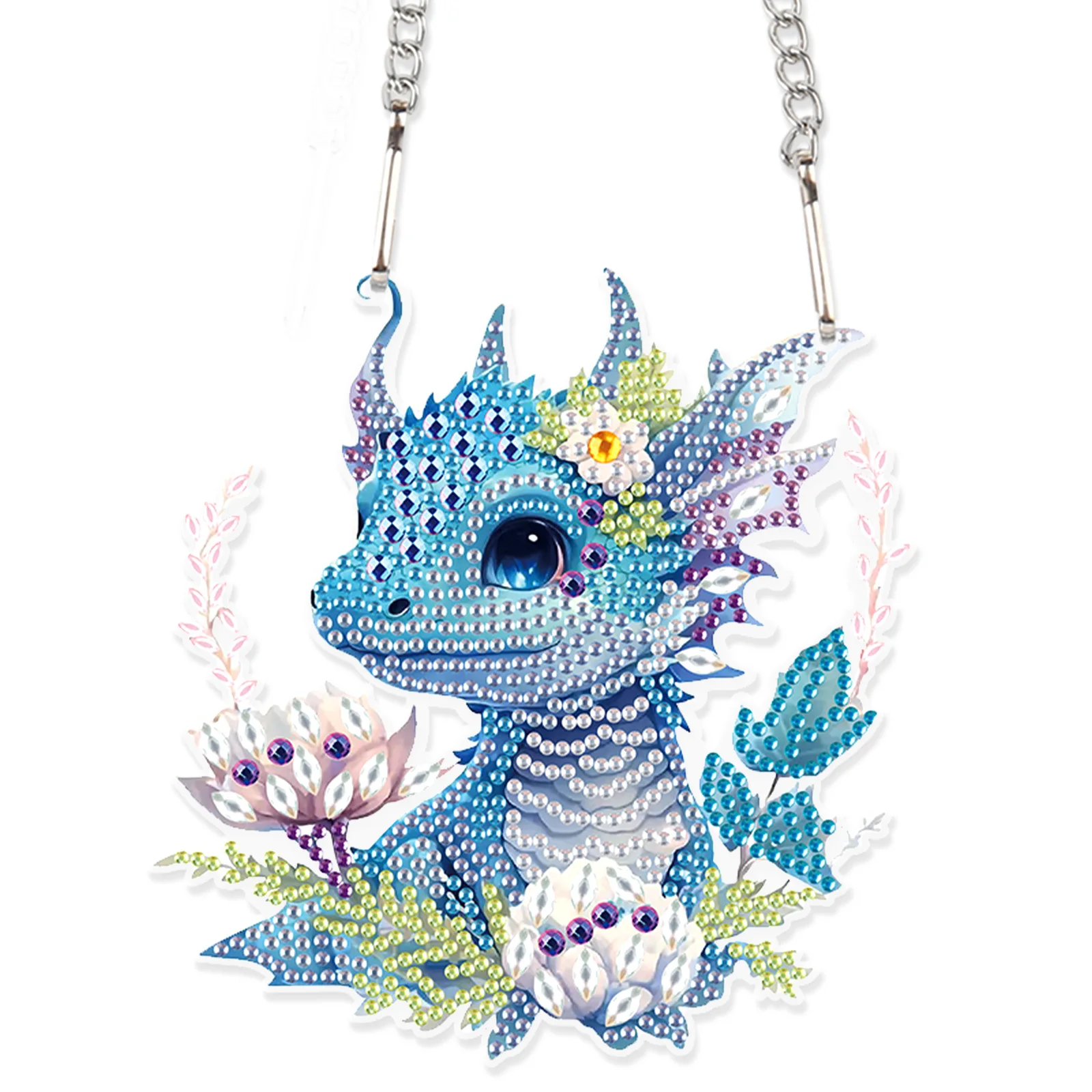 

Подвесные украшения, наборы для алмазной живописи, «сделай сам», синий дракон 5D, особая форма, алмазы, искусство, домашняя стена, сад, украшение окна