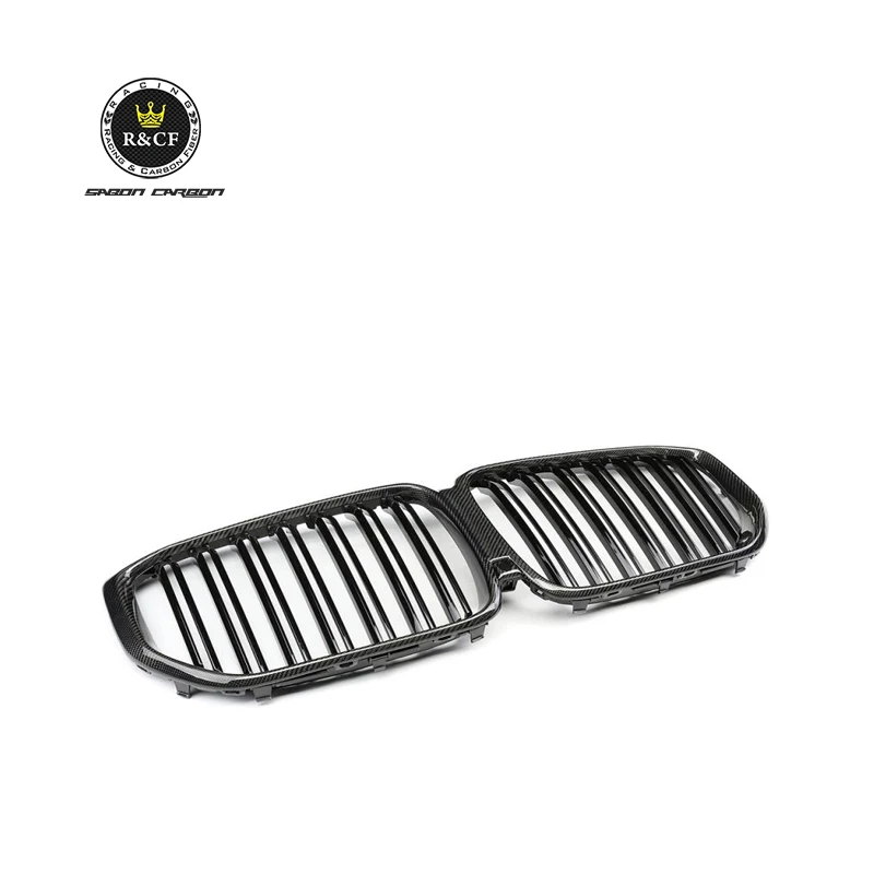 For BMW X5 G05 Sport Body parts Front Bumper Grille Carbon Fiber Dual slots  Front Grid 2019+