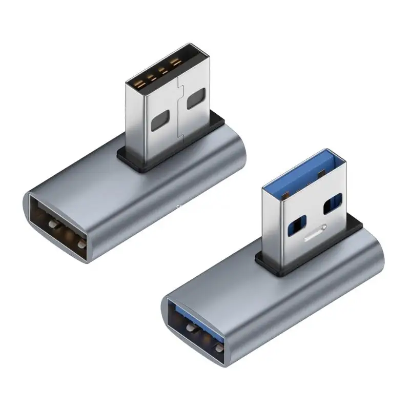 USB-папа-мама, левый угол поворота на 90 градусов, USB3.0, локтевой адаптер «папа-мама», 10 Гбит/с для разъема для ноутбука, ПК,