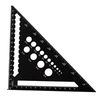 Triangle Ruler 7Inch Aluminum Angle Protractor Speed Metric Square Measuring Ruler For Building Framing Tools Gauges-AT36