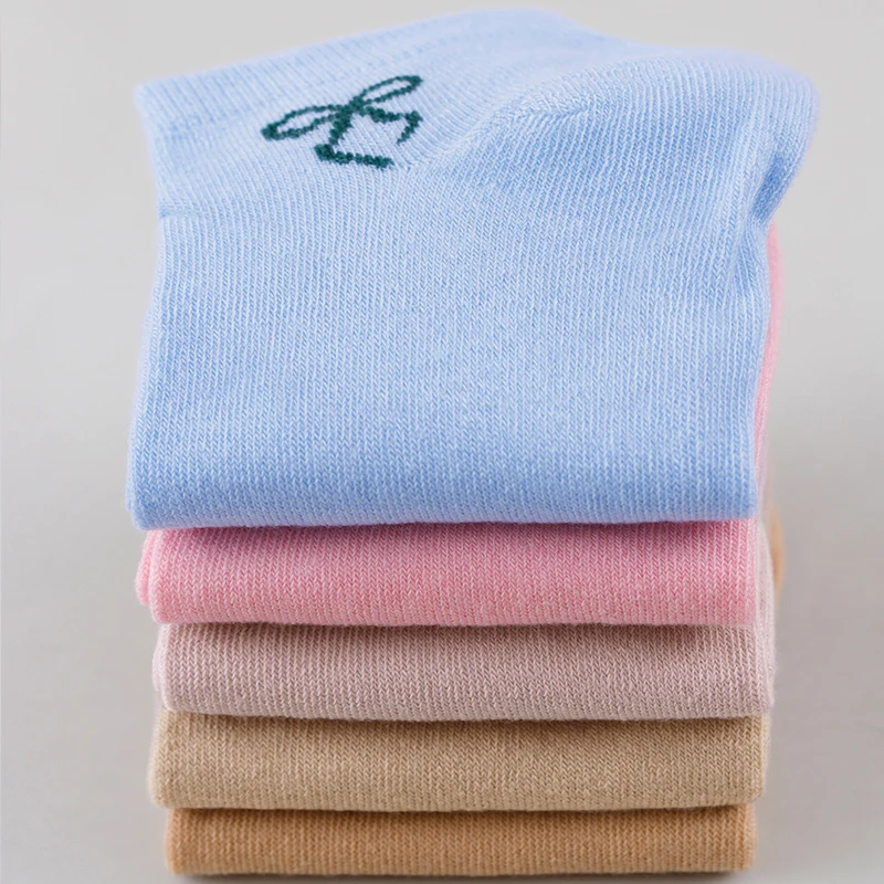 1/5/10/15/20 Pairs Random Women Bow Ankle Socks, Breathable Sweat-Wicking Versatile Campus Student Daily Low Cut Casual Socks