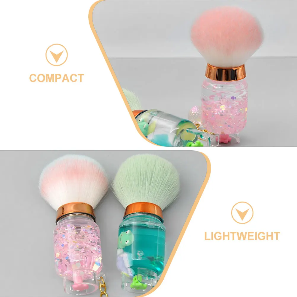 

Powder Women Blush Brush Face Makeup Highlighter Soft Bristles Portable Small Brush For Loose Pressed Powder Nail Art Tool