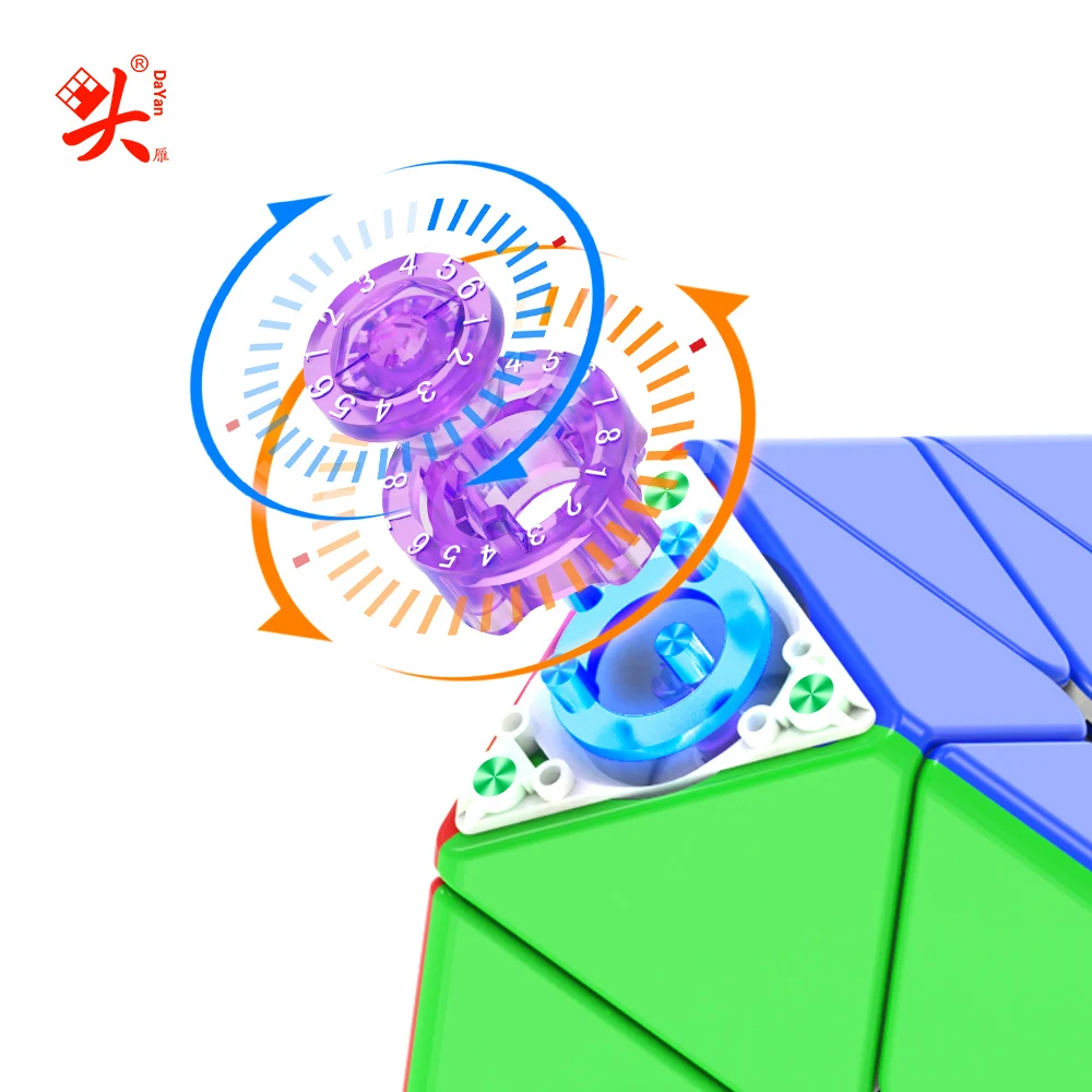 DaYan Pyraminx V3 Cubo magnético DaYan Pyraminx V3 Maglev UV Cubo mágico rompecabezas profesional juguete niños regalo Magico Cubo