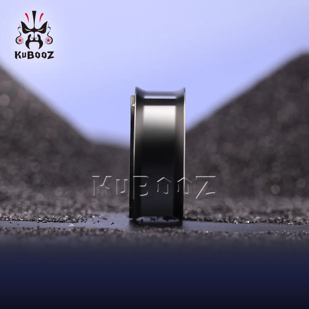 KUBOOZ Trendy Stainless Steel Dinosaur Skull Ear Tunnels Plugs Gauges Expanders Earrings Piercing Body Jewelry Stretchers 2PCS