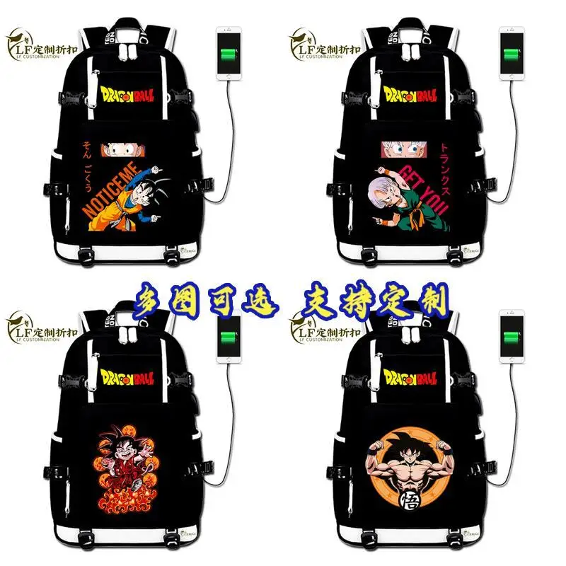 Seven Dragon Ball Super Backpack Z Monkey King Gohan Male and Female Elementary School Students Junior High School Backpack