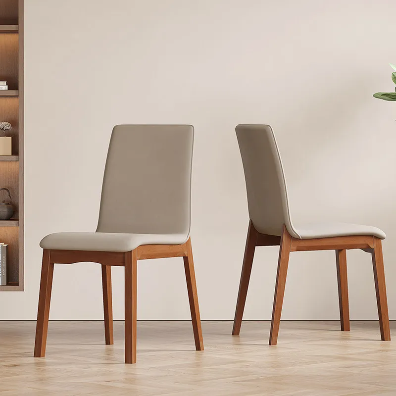 Modern Italian Dining Chairs Stylish Cushion Natural Europe Dining Chairs Drawer Wood Sillas Para Comedor Furniture