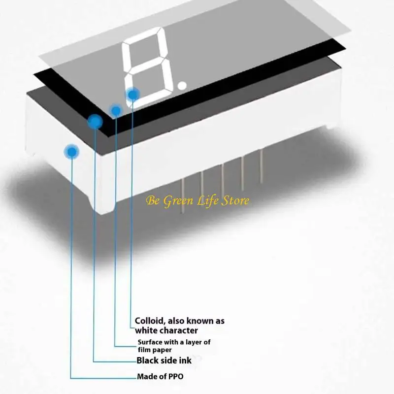 M7DF pequeno display LED tubo digital peça reposição para ferramenta beleza doméstica para aplicação