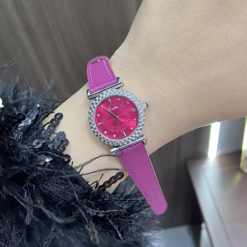2025 New Luxury Trend Automatic Elegant Ladies Watch Student Waterproof Leather Quartz Watch Birthday Gift