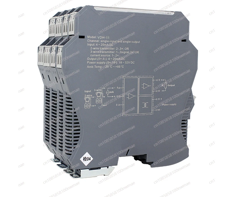 Analog Signal Isolator 4-20mA One-in-one-out DC Transmitter Passive Distribution Power Module To 0-10V5