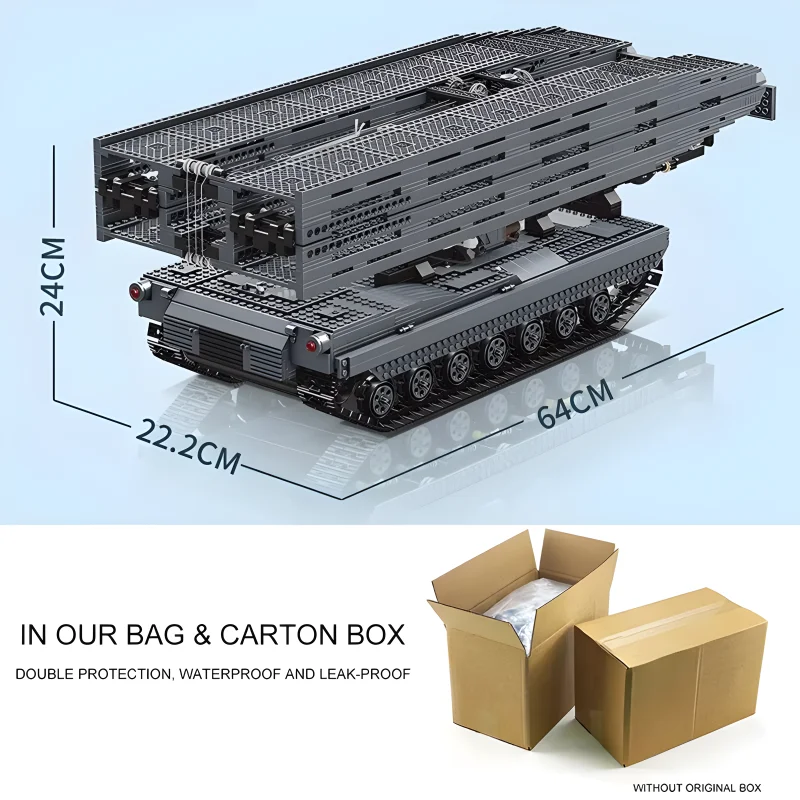 Mould King 20002 Tecnico Auto Camion Building Block Cingolato Carro armato militare Veicoli Span Structure Auto Assemblaggio di mattoni Giocattolo Per bambini C