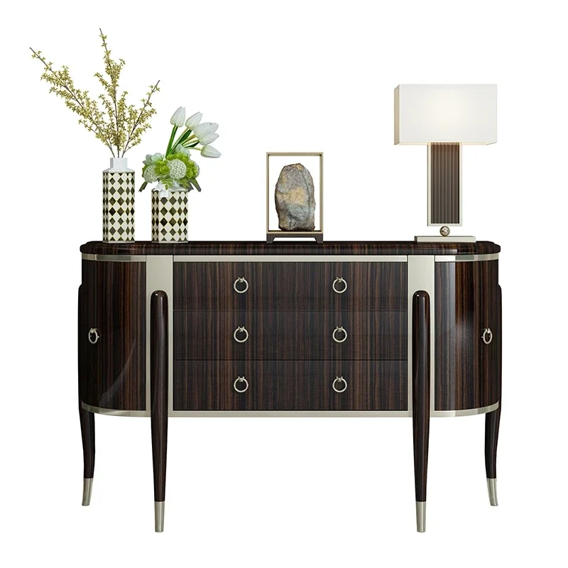 

#American light luxury door cabinet entry hall partition shoes dining side cabinet advanced sense living room simple classical