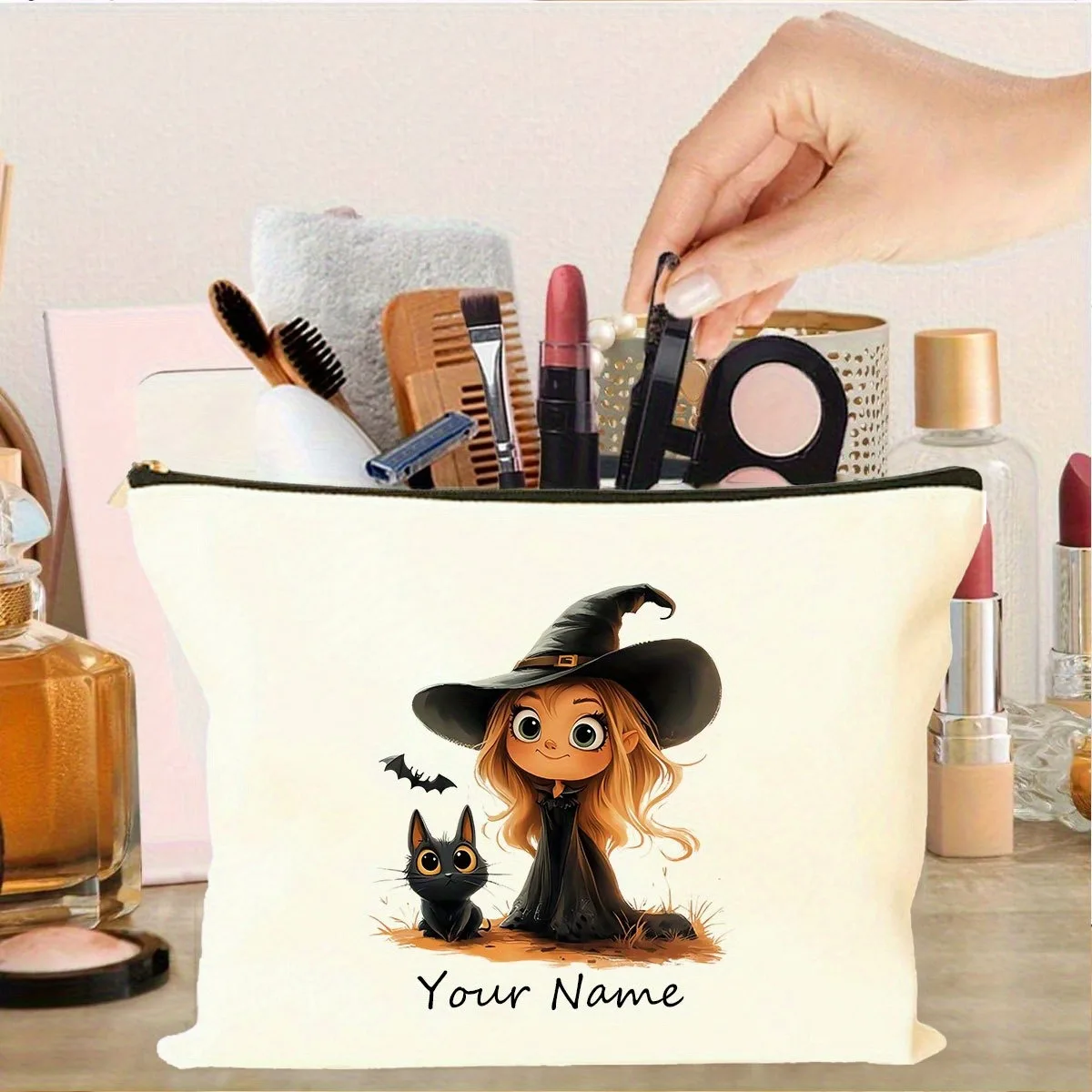Customize your name. Makeup bag. Organizer bag. Wallet. Signature pen bag. Personalized coin bag. Ladies beauty box.