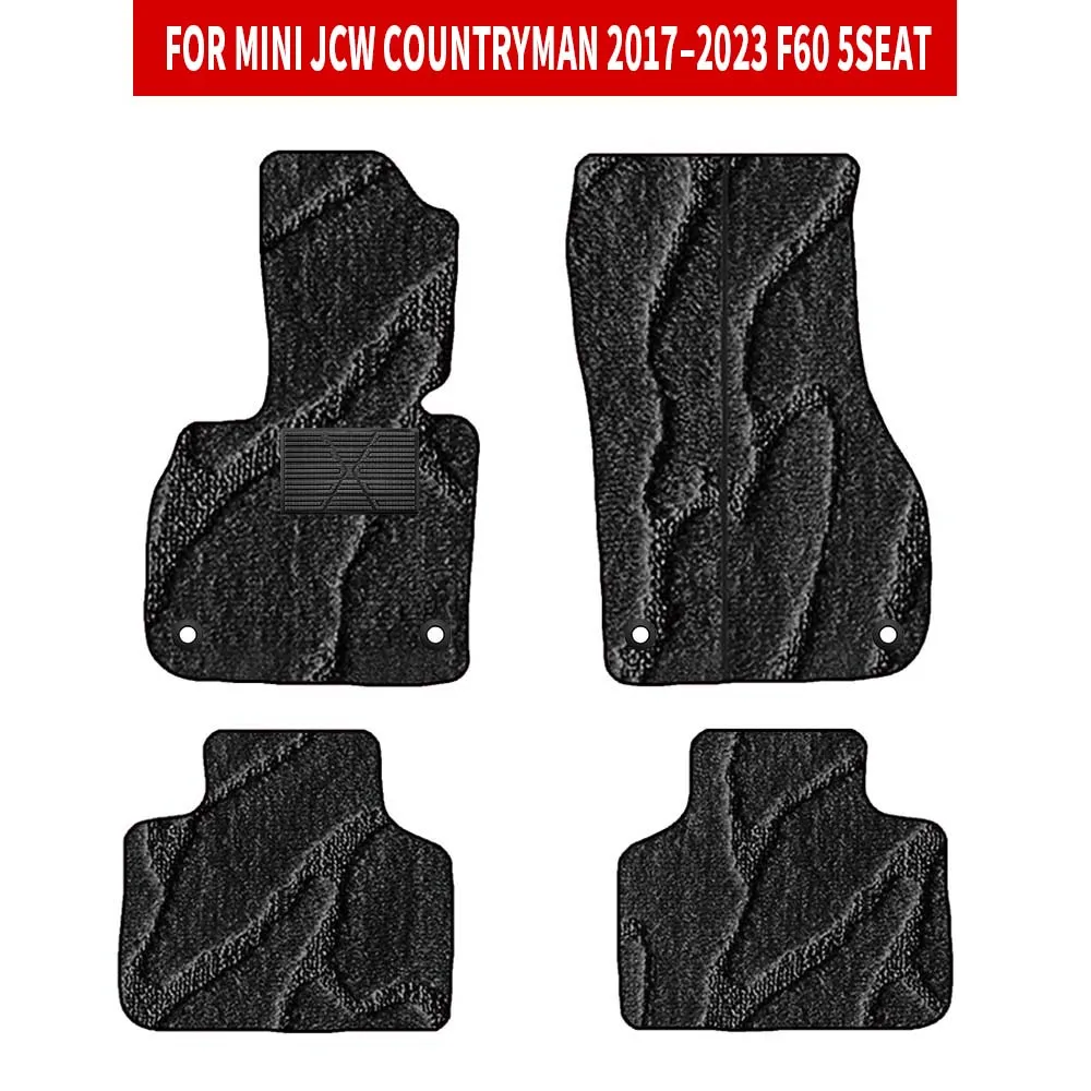 

For Mini JCW countryman 2017–2023 F60 5seat Car Mat Interior Accessories Car Floor Mats Full Set