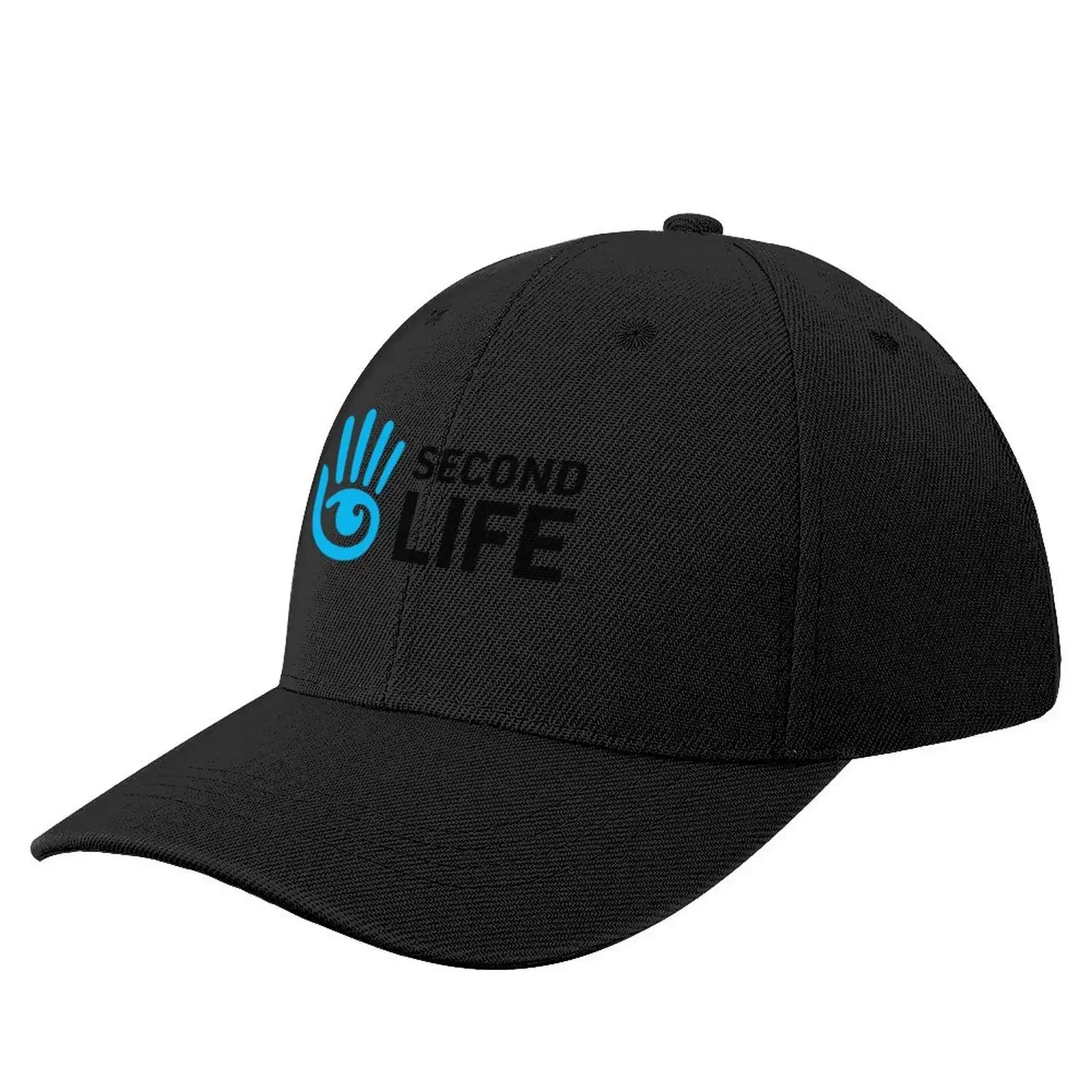 Second Life Logo Black Font Baseball Cap black Fishing cap Sun Hats For Women Men's