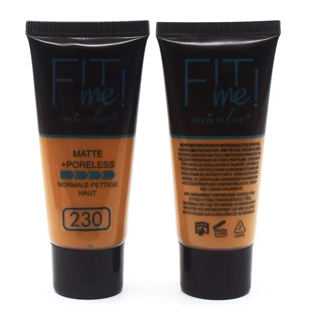 黒人女性向けオイリー肌・乾燥肌用コンシーラー、プライマー、フェイスベースメイクアップ、フィットミーメイクアップクリームファンデーションコンシーラー