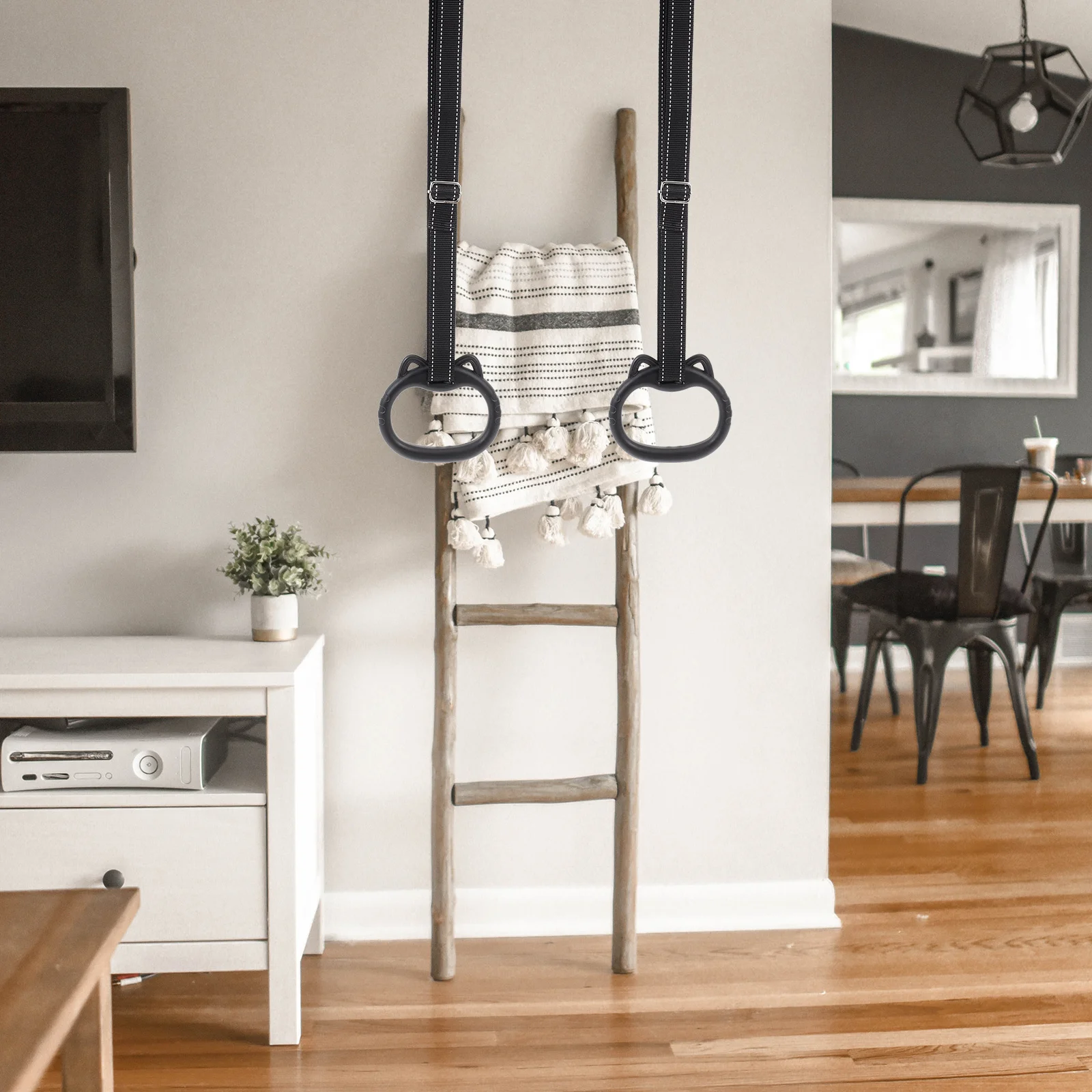 

1 комплект, кольцо для фитнеса, детские подъемные кольца для тренировок в помещении, удлиняющие вспомогательные инструменты, черное кольцо для упражнений с подтягиванием, детские тренировки