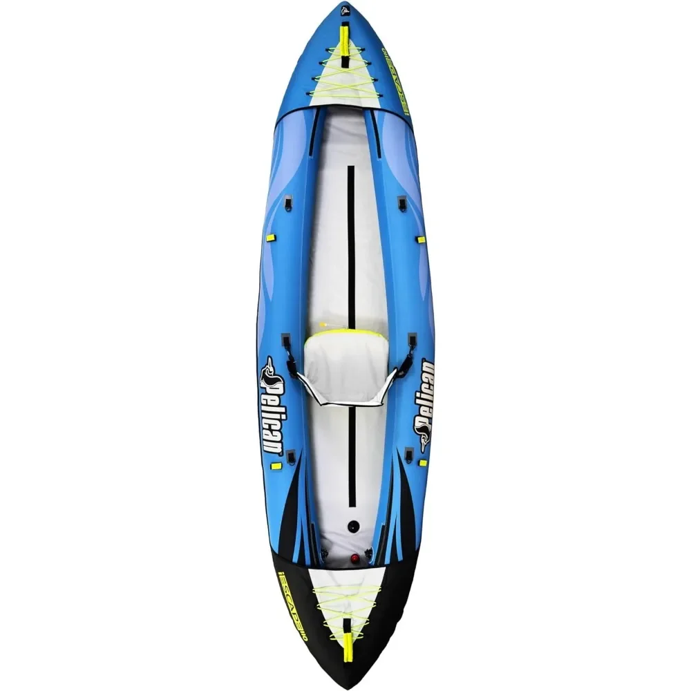 Inflatable Tandem Kayak  Recreational Convertible Kayak  Compact, Stable and Fun All in One  Transport Bag & Pump Include