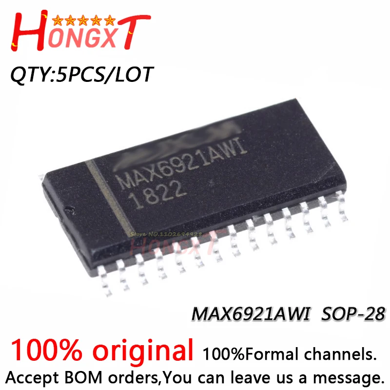 

5PCS 100% New MAX6921AWI MAX6921AW1 MAX6921 SOP-28.Chipset