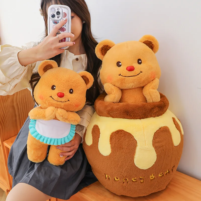 Thailand Butter Bear Plush Doll Pop-Up Bear Pillow Children's Day Gift Bear Doll Gift Girl Toy Birthday Gift