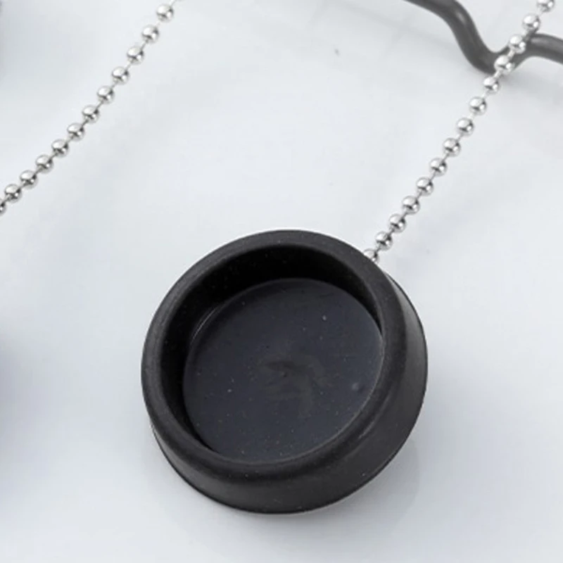 

Durable Sink Plug Cute Soft Rubber Easy Use With Chain Anti-leakage Seal Basin Tool Home Bathtub Stopper Bathroom Kitchen
