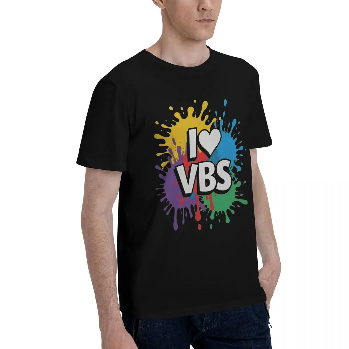 Movement Colorful VBS Splash Design Tshirt Champion Creative Vintage Home USA Size