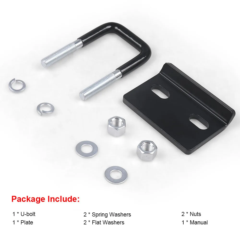 

1.25-2" Hitch Tightener U-Bolt Stainless Steel Anti-Wobble Stabilizer Hitch Tightener Lock Down Tow Clamp Car Trailer
