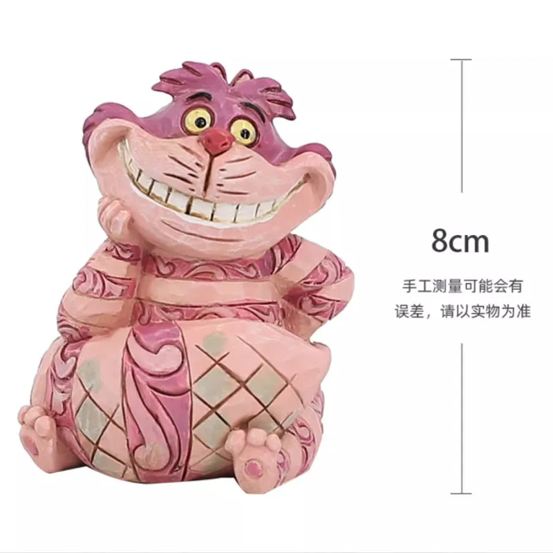 디즈니 오리지널 차고 키트 이상한 나라의 앨리스의 모험 청키셔 고양이 장식 애니메이션 액션 피규어 소년을위한 장난감