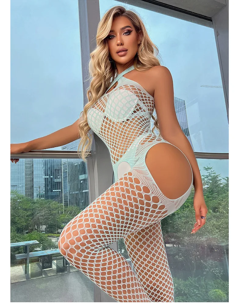 Sexy Mesh Fishnet Bodystockings For Women Pink Fuchsia Erotic Lingerie Sexy Open Crotch Teddies Bodysuits Female Sexy