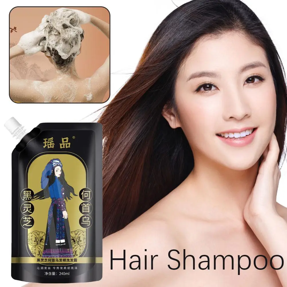 Polygonum Multiflorum Ganoderma Plant Extract Anti-hair Loss Hair Shampoo For Hair Growth Oil Control Shampoo Z7m4