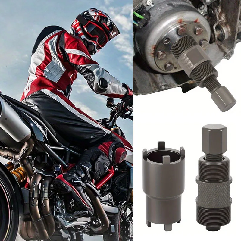 

Disassembly Of Clutch Nut Tool Dual Head Magnetic Motor Pull Clutch Nut Disassembly Motorcycle Repair Tool CG125 GY6 50 125CC