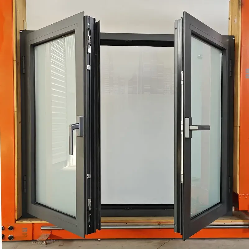 Villa Apartment Noise Reduction Hinged Window Excellent Workmanship Manual Casement Windows Hot Sell Aluminum Glass Windows