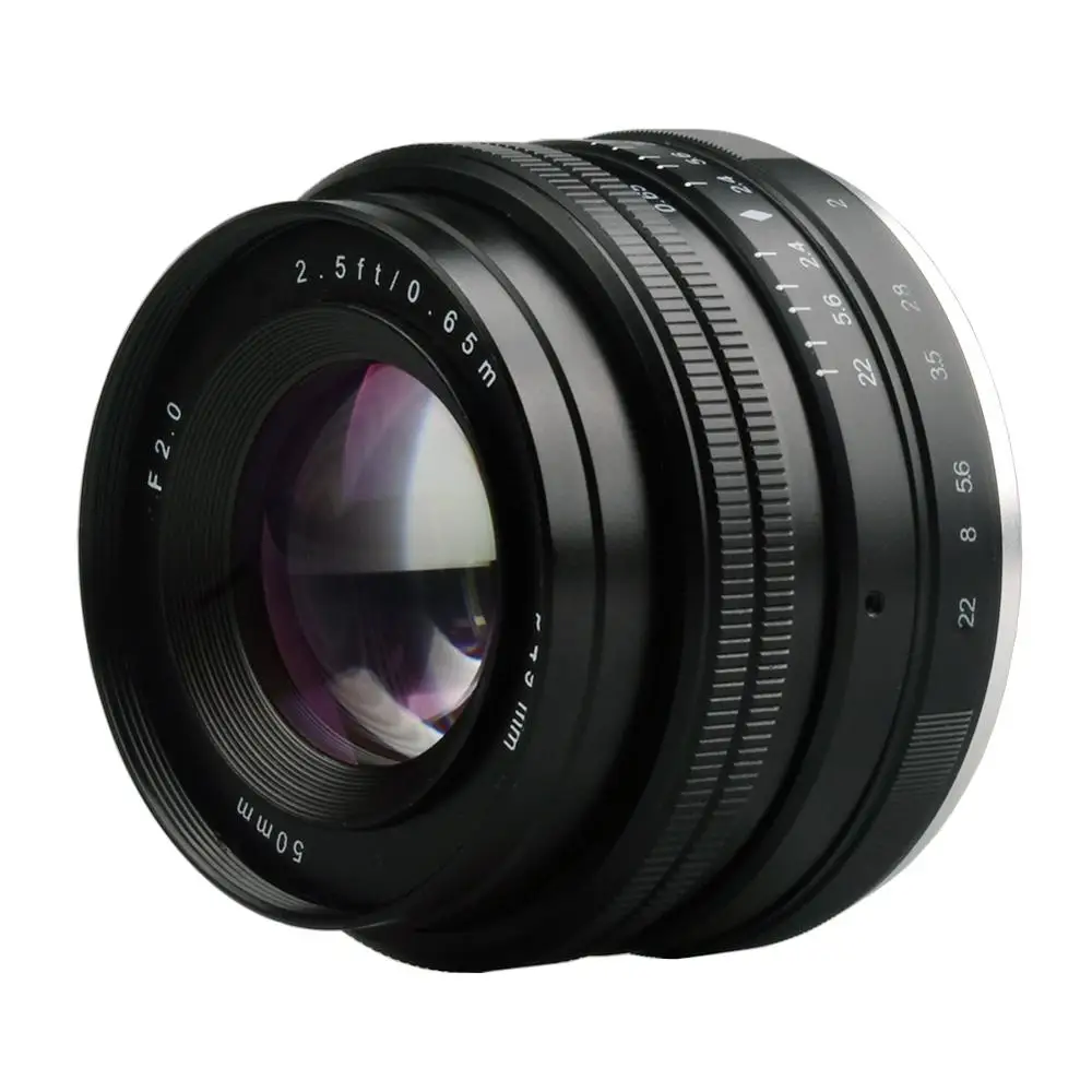 Slr Camera Lens 50Mm F/2.0 Slr Camera Lens For Manual Focus Dslr Slr Camera Lens